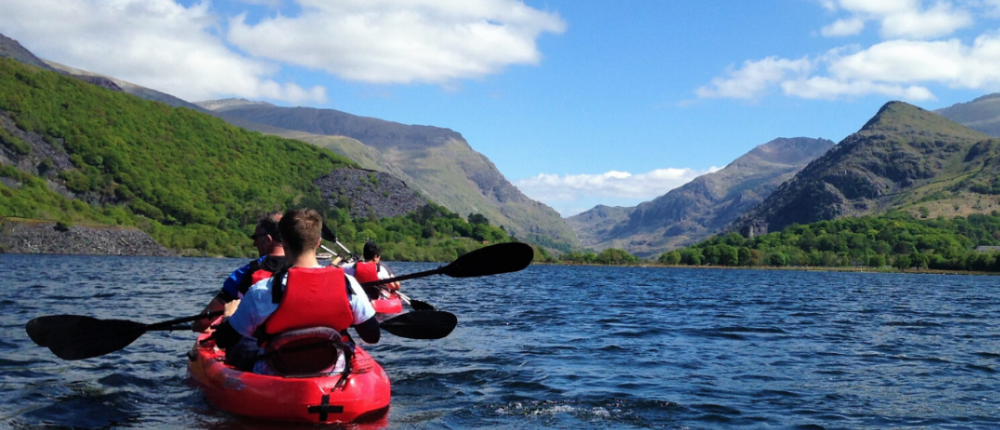 People Kayaking in the Snowdonia National Park