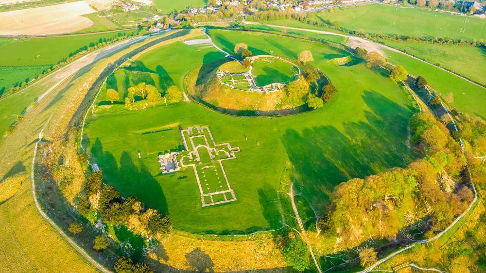 The iron age fort and medieval castle at Old Sarum